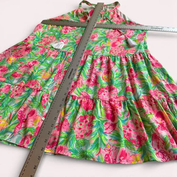 Lilly Pulitzer Women's CAROLANE Swing Dress Resort White Pear Necessities XL - Picture 6 of 7